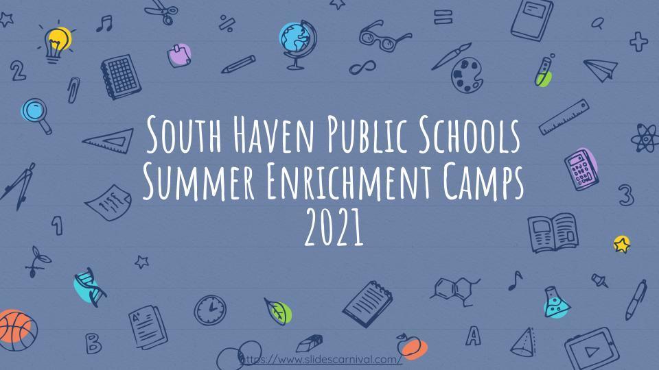 Summer Enrichment Camps 2021