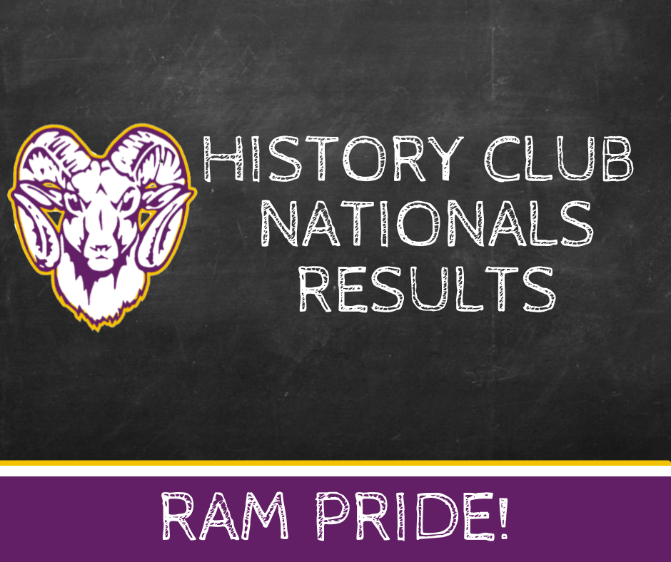 History Club Nationals Results - Ram Pride