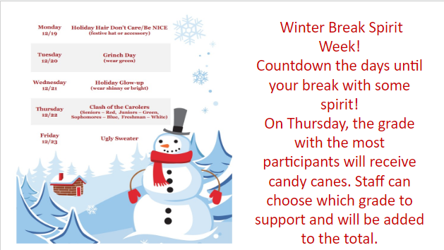 Winter Break Spirit Week