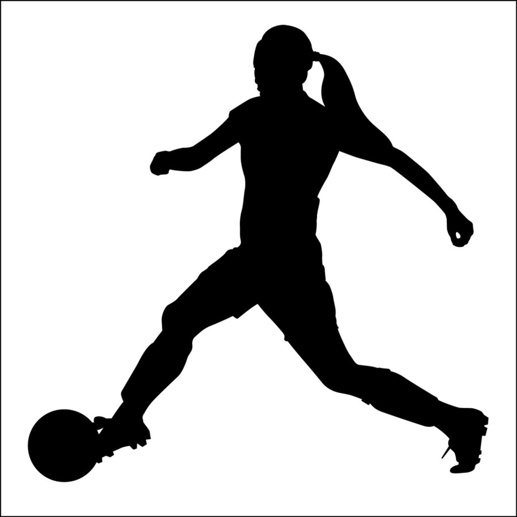 girls soccer clipart
